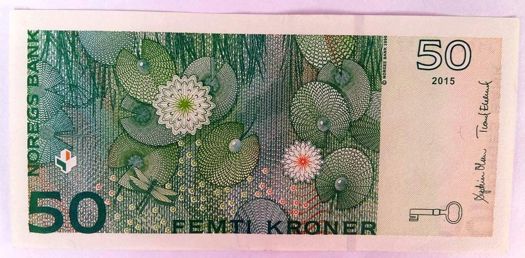 NORWEGIA 50 koron PETER CHRISTEN ASBJORNSEN 2015