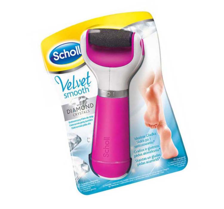 SCHOLL VELVET SMOOTH DIAMOND PILNIK DO STÓP RÓŻOWY