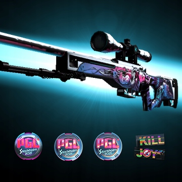 AWP NEO-NOIR NAKLEJKI HOLO FOIL CS:GO SKIN UNIKAT