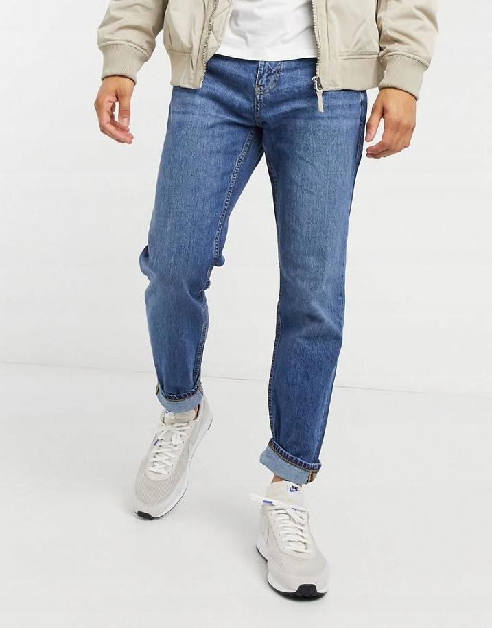 23F157 PULL&BEAR__NX8 SPODNIE JEANS__W32/L32