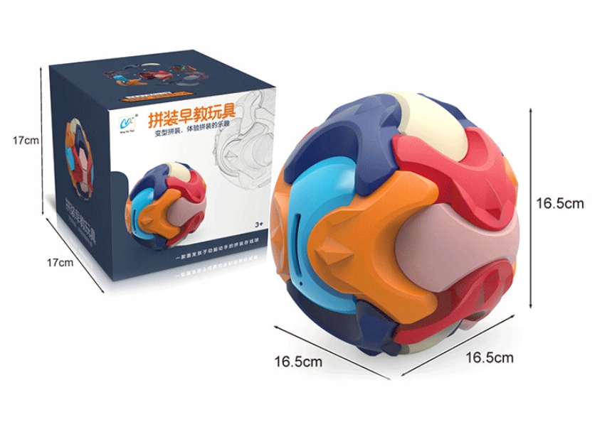 Skarbonka, piłka do składania puzzle układanka 3D-