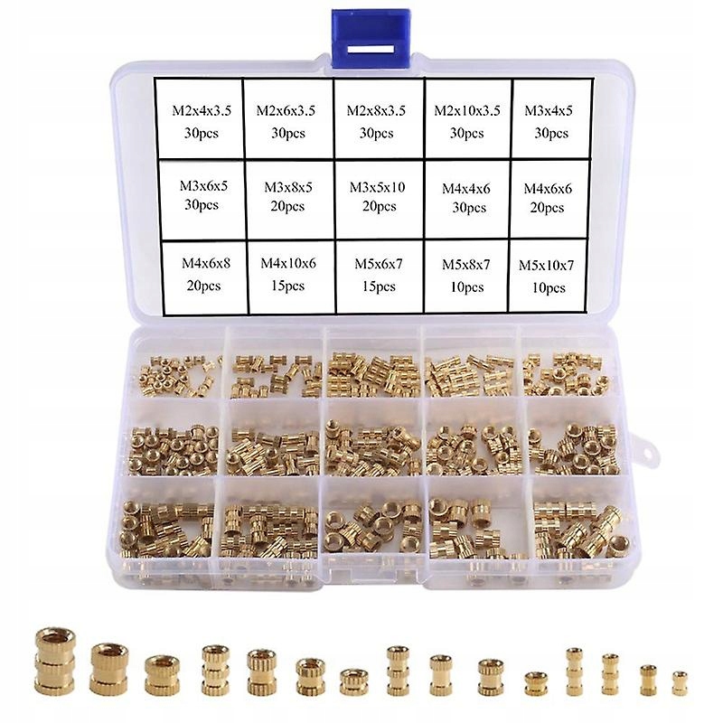 Starlight-330 Pieces M2/ M3/ M4/ M5 Brass Nut