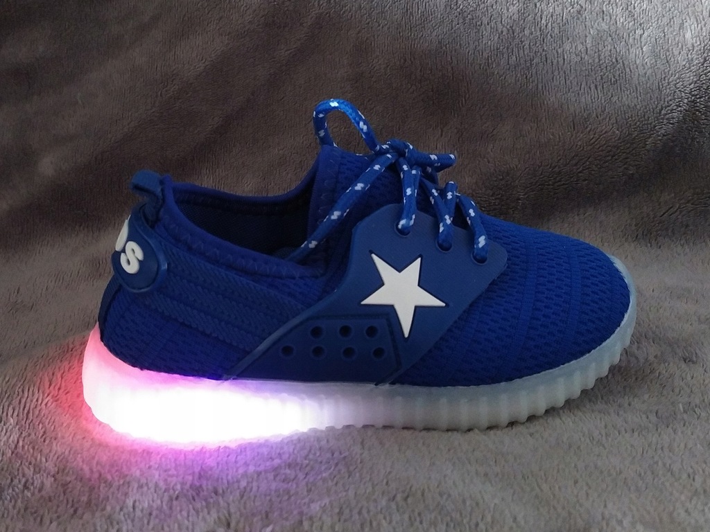 Buty świecące LED S07 blue r.29 wkładki 12 do 21,5