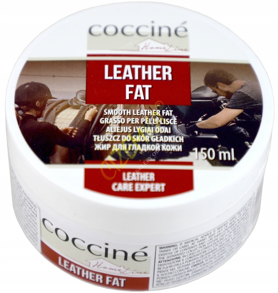 1x COCCINE LEATHER FAT TŁUSZCZ DO SKÓR GŁADKICH