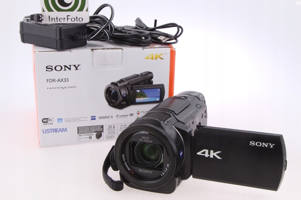 Sony FDR-AX33 kamera 4K InterFoto Wa-wa gwarancja