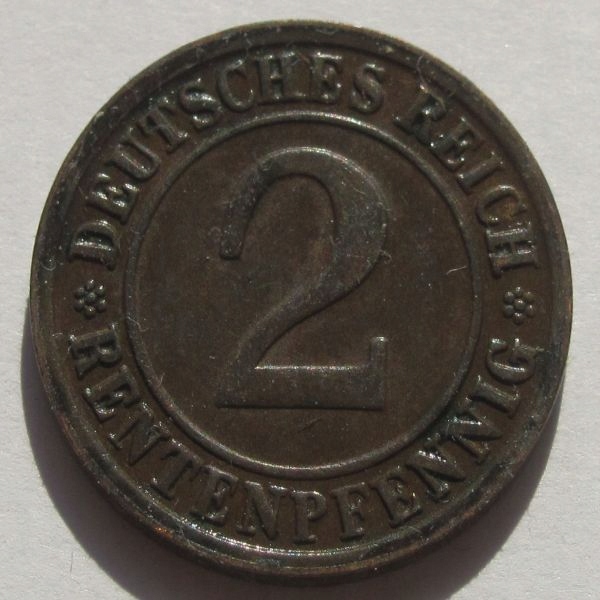 2 Rentenpfennig 1923 D