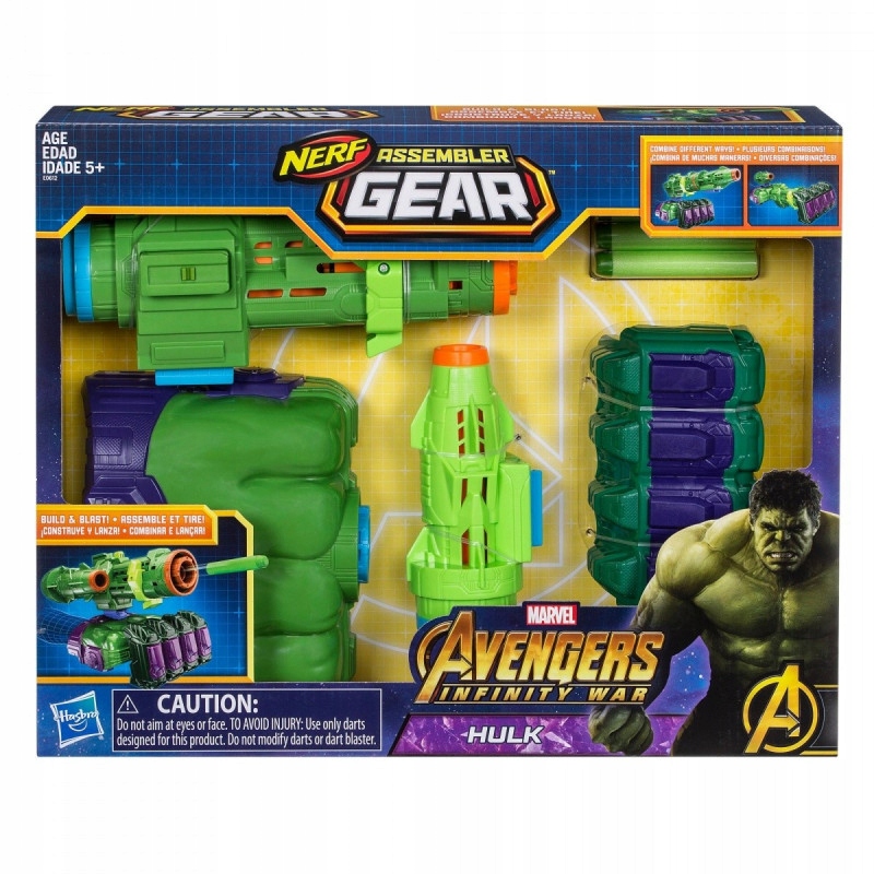 Wyrzutnia Nerf Avengers Infinity War Hulk Assemble