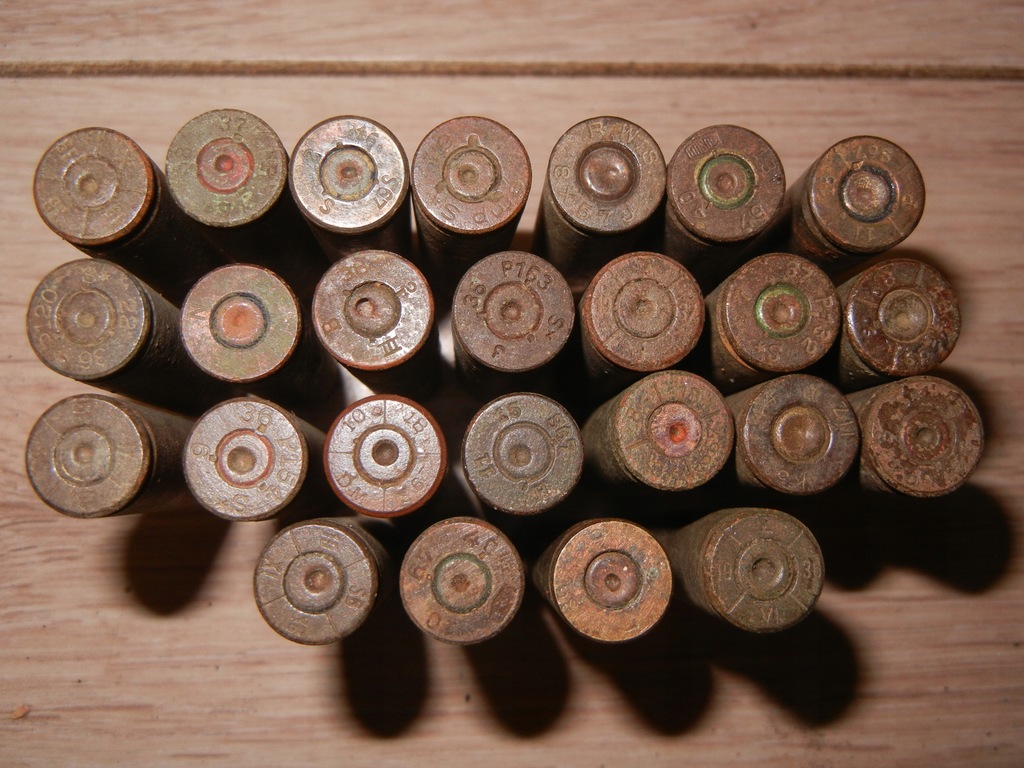 Łuski Mauser, różne bicia - 25 szt