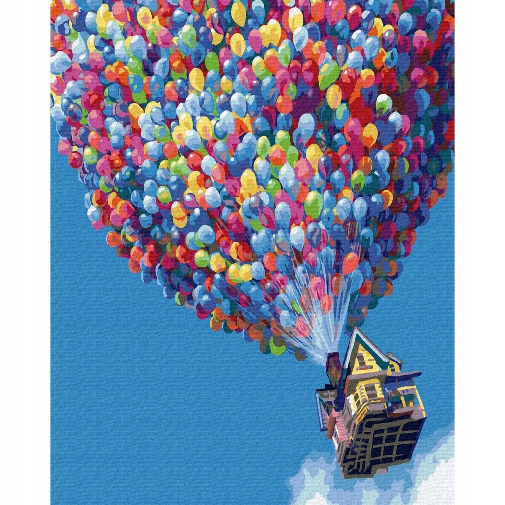 Kreatywna KOLOROWANKA Dla DOROSŁYCH Malowanie Po Numerach Lecimy w górę