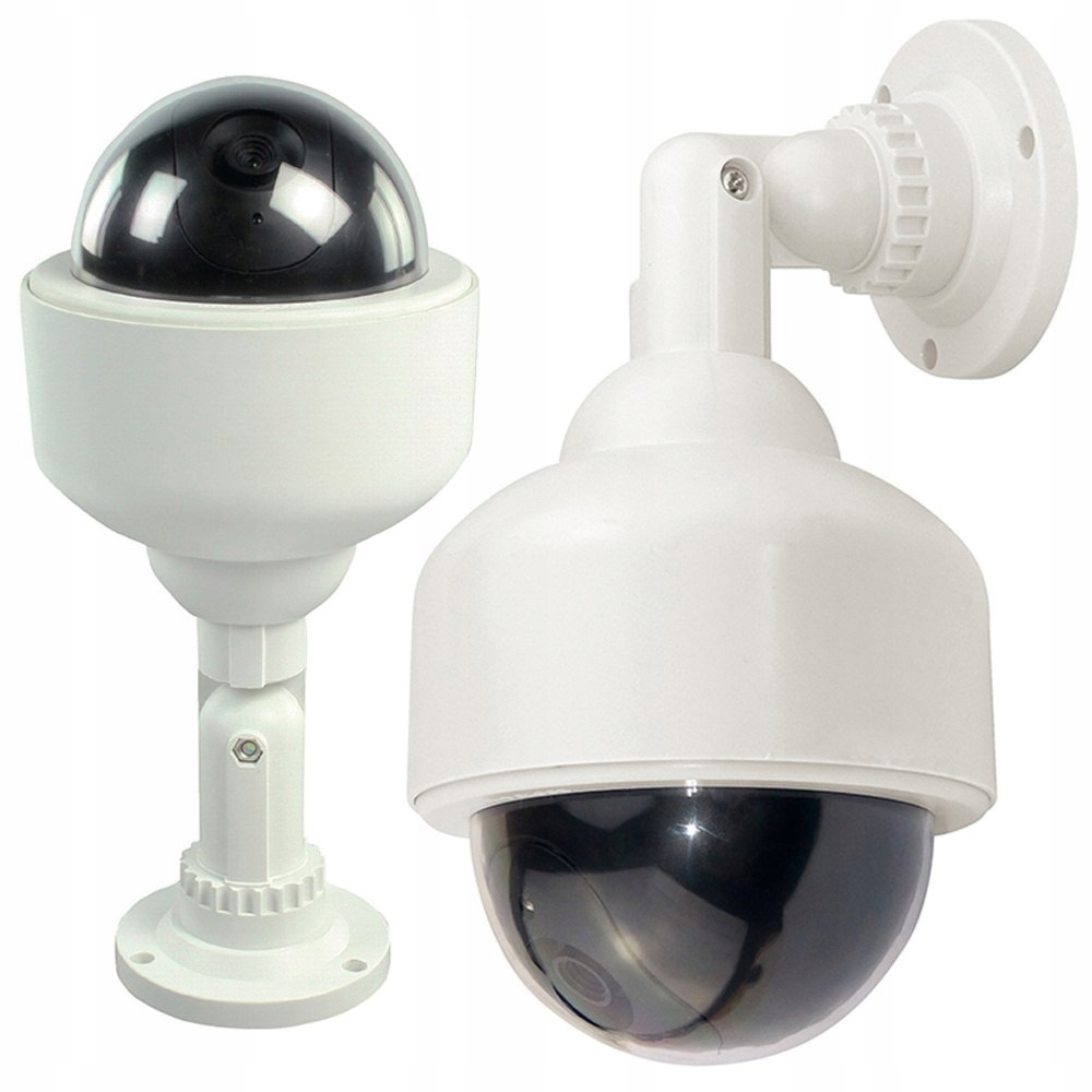Atrapa kamery KULA monitoring ochrona biała prewencja ZWY