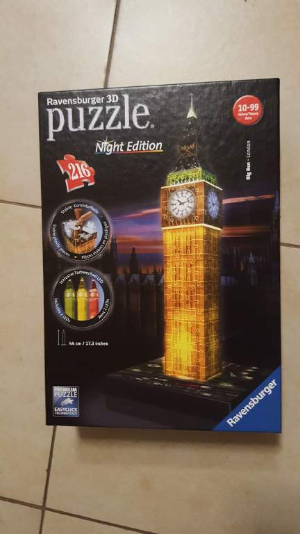 PUZZLE  3D 216 EL. BIG BEN LONDON NIGHT EDITION