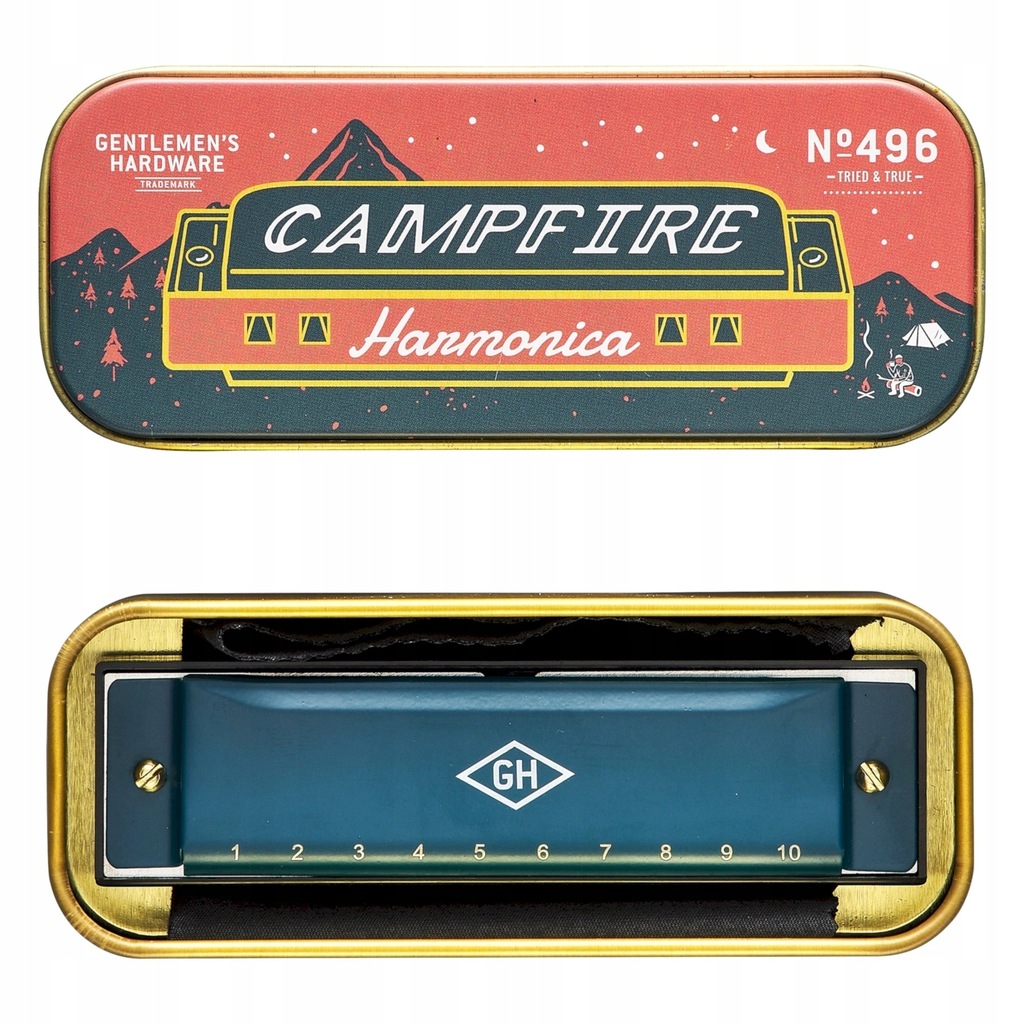 Harmonijka kemping 'Campfire Harmonica'puszka| GMH
