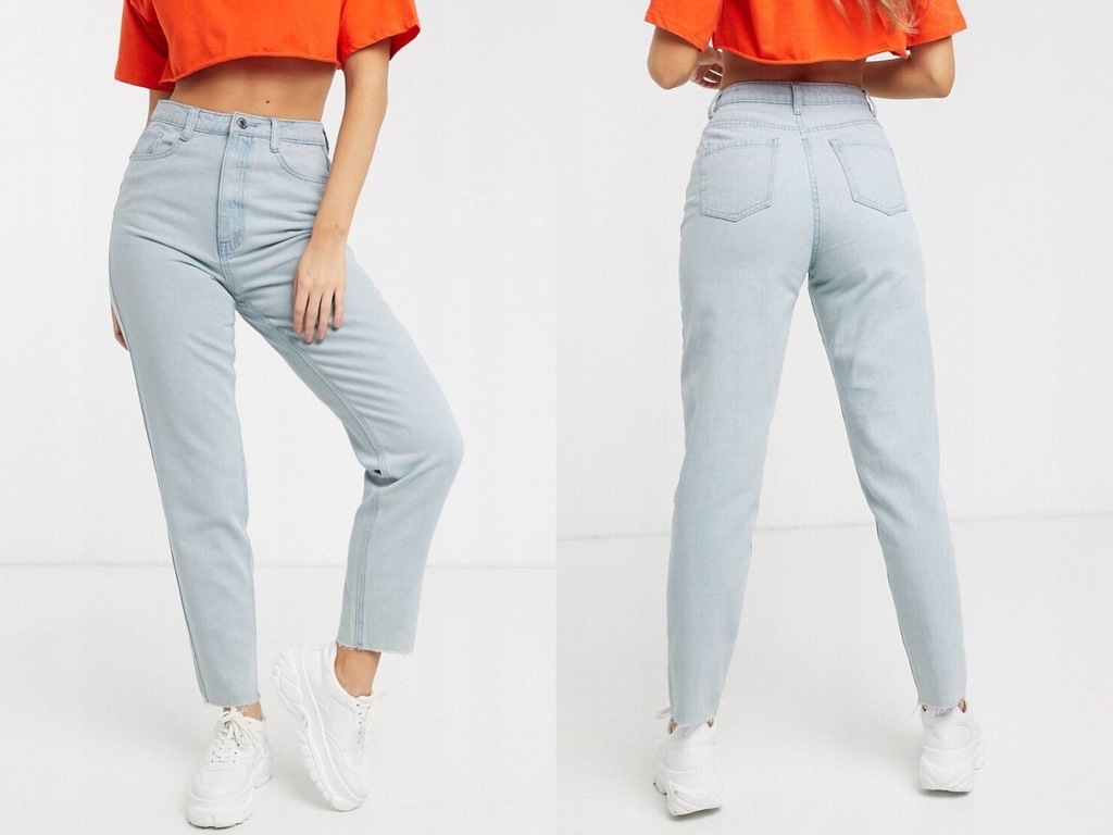 Missguided Riot Jasnoniebieskie mom jeans 38/M