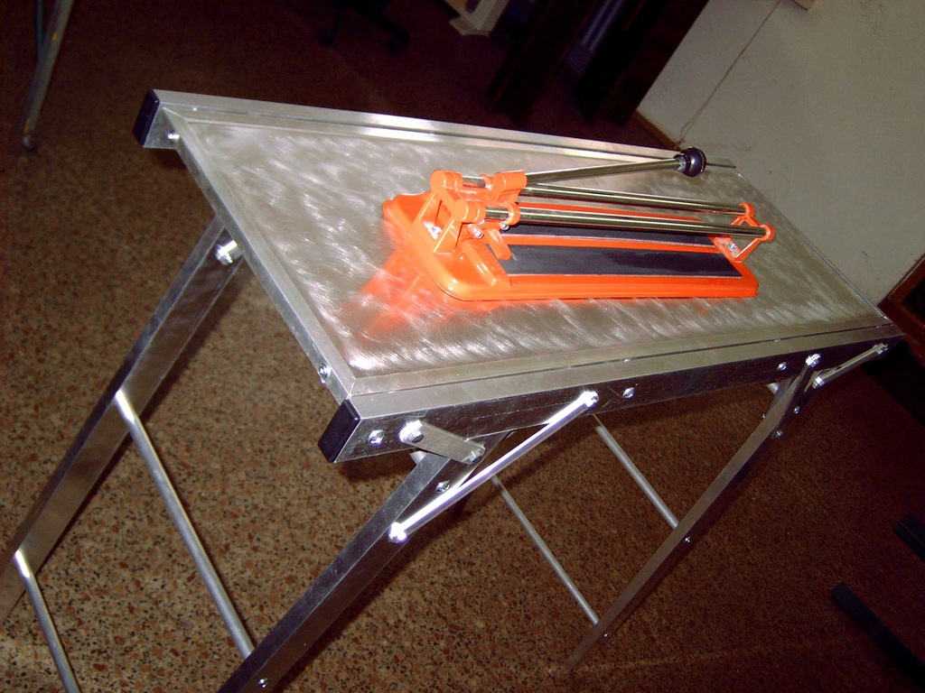 Stół warsztatowy aluminiowy składany 100x50