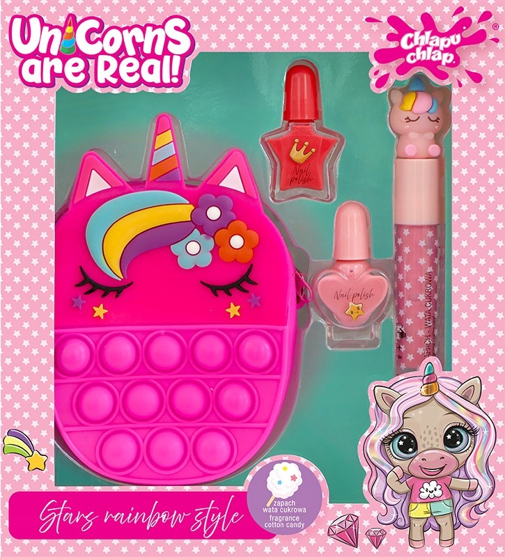 CHLAPU CHLAP Unicorns Zestaw dziecięcy z torebką
