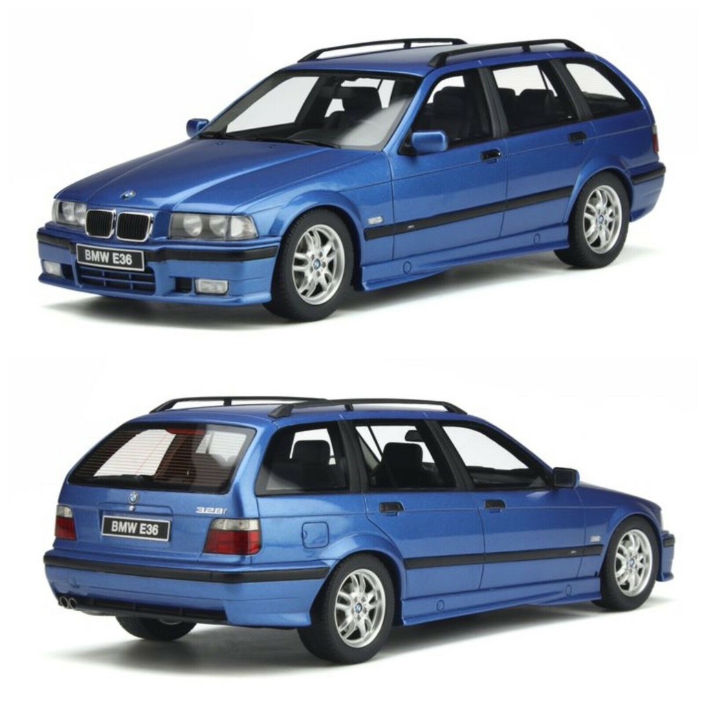 BMW E36 TOURING 328I M PACK BLEU Otto Mobile 1:18