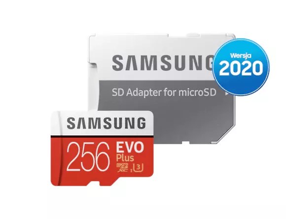 KARTA PAMIĘCI SAMSUNG EVO PLUS 2020 MICROSD 256GB