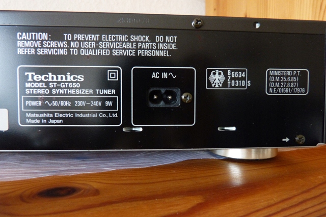 ST-GT650 Technics Stereo Tuner Synthesizer Radio A