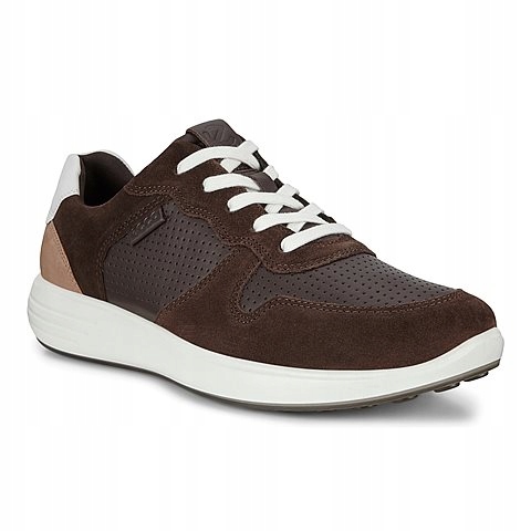 ECCO SOFT 7 RUNNER 460624 MĘSKIE PÓŁBUTY BRĄZ 43