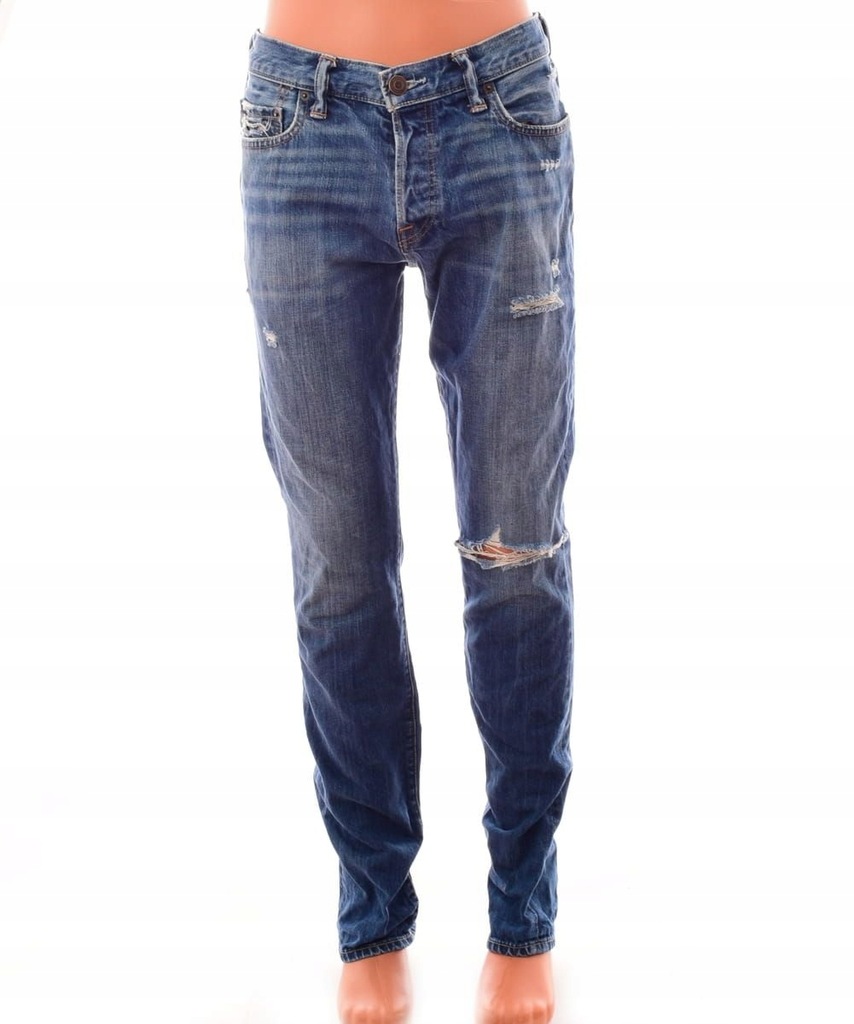 ABERCROMBIE&FITCH SPODNIE MĘSKIE JEANS ~W32L32