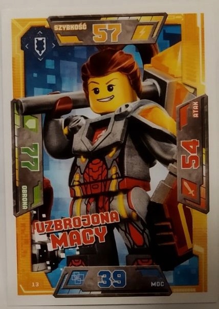 Karty Lego Nexo Knighs 13 Uzbrojona Macy