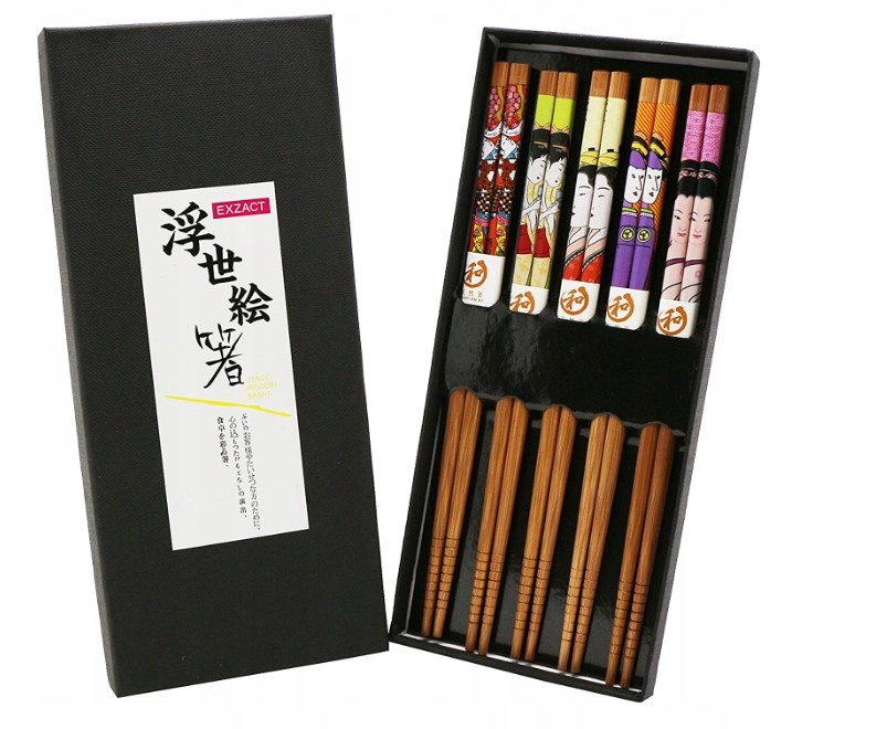 ZESTAW PREZENTOWY PAŁECZEK 5 PAR BAMBUS