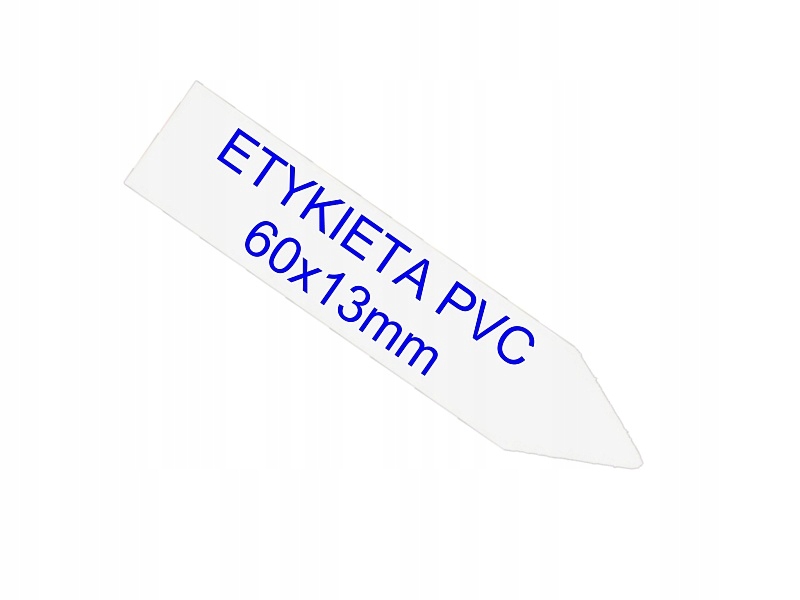 ETYKIETY WTYKANE PVC 60x13mm białe 50szt do roślin