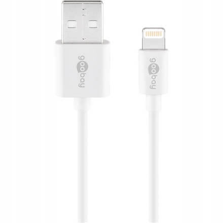 Goobay | Męski | 4-pinowy USB Typ A | Męski | Apple Lightning | Biały | 1 m
