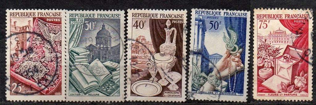 Francja-1954 Mi 996-1000