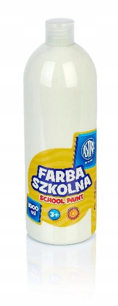 Farba szkolna 1000 ml - biała, Astra