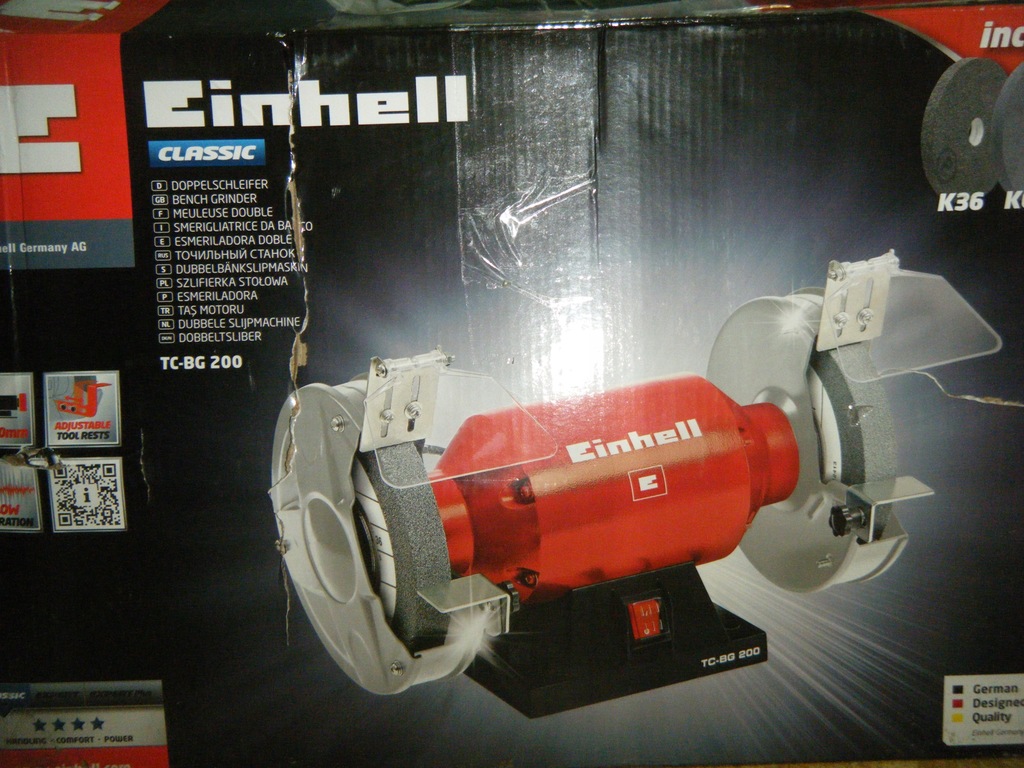 Kwb By Einhell Disque Abrasif 200 X 20 X 40 Mm G80 - Accessoire Pour Ponceuse Double