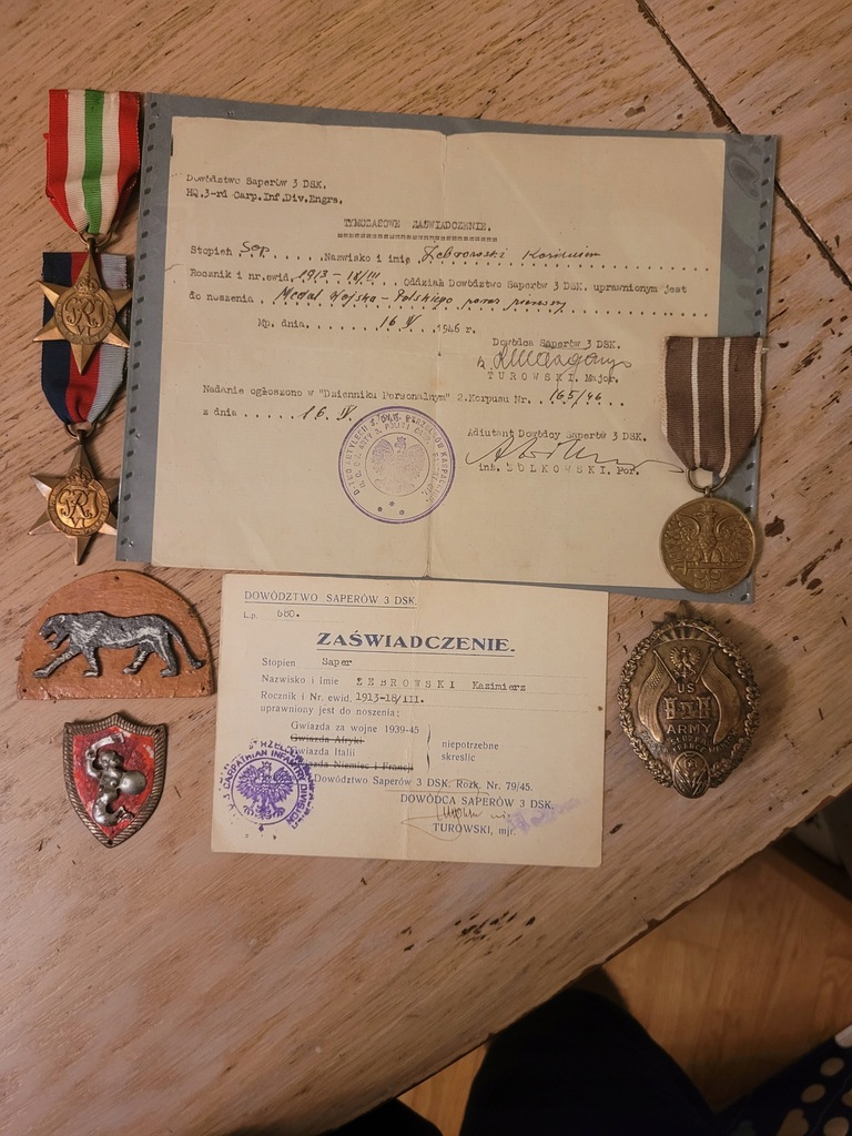 Odznaki PSZ 1942-47 ORYG.