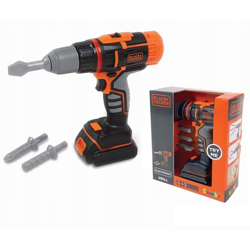 SMOBY Black&Decker Elektroniczna Wiertarko-wkr