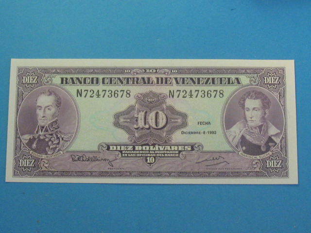 Купить Банкнота Венесуэлы 10 боливаров 1992 года UNC P-61c: отзывы, фото, характеристики в интерне-магазине Aredi.ru