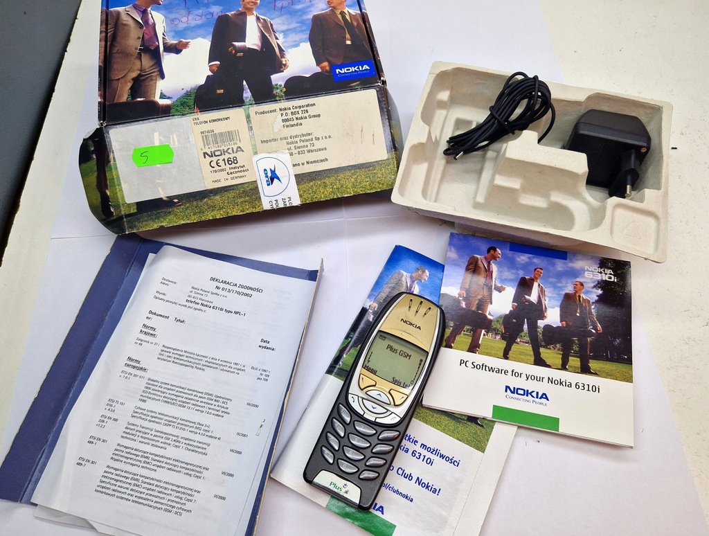 KULTOWY TELEFON NOKIA 6310i BEZ SIMLOCKA + PUDEŁKO ŁADOWARKA komplet 5