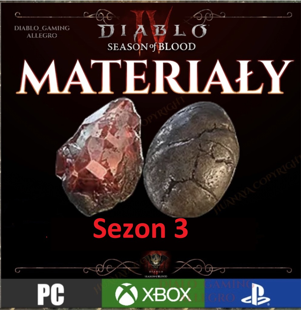 Diablo 4 Sezon 3 - 200x Duriel SET (wejście)