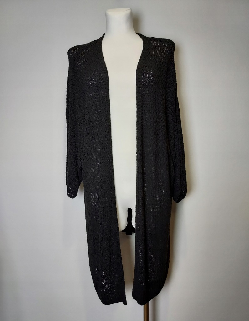 H&M długa ażurowa narzutka XL