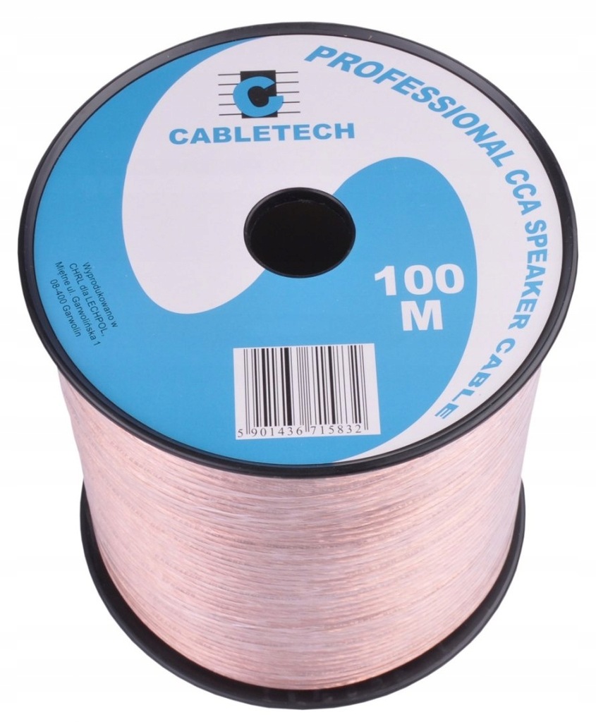 Kabel głośnikowy CCA 2.5mm Cabletech