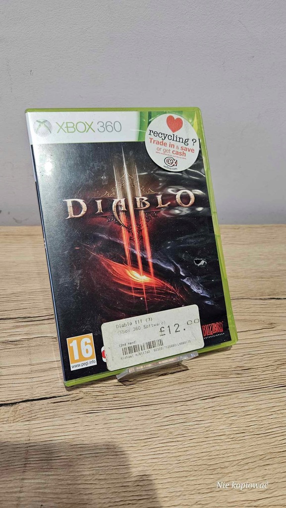 Gra Diablo III Xbox 360 3 X360