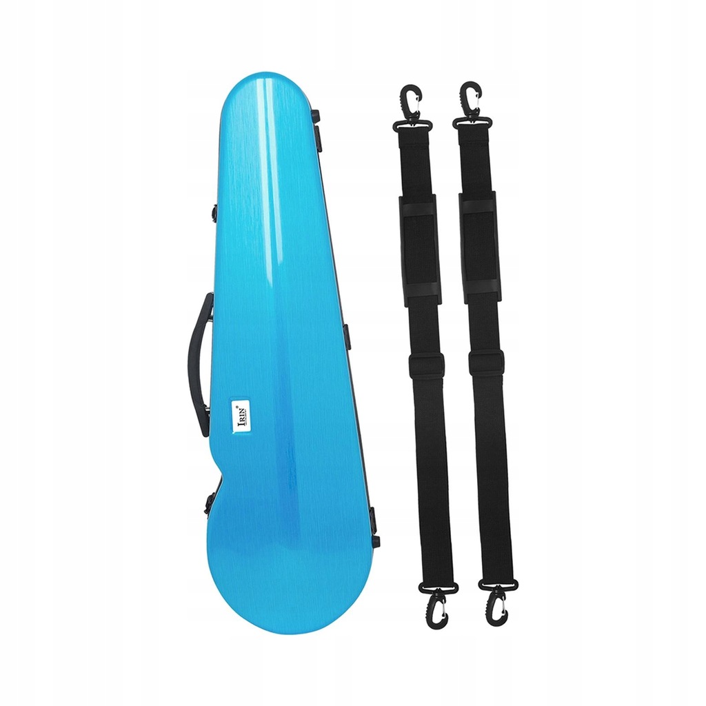 4/4 Violin Case Carrying Case Adjustable Straps Professional Blue brushed