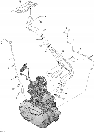 Snorkel wylot CVT Can-Am 800 G1