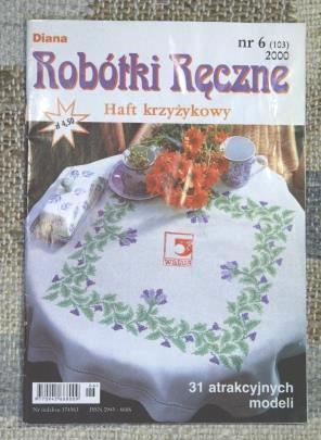 Robótki Ręczne nr 6 - 2000, haft krzyżykowy