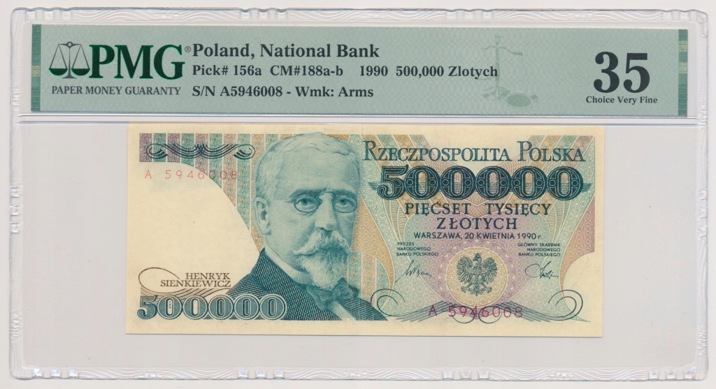 8199. 500.000 zł 1990 - A - PMG 35