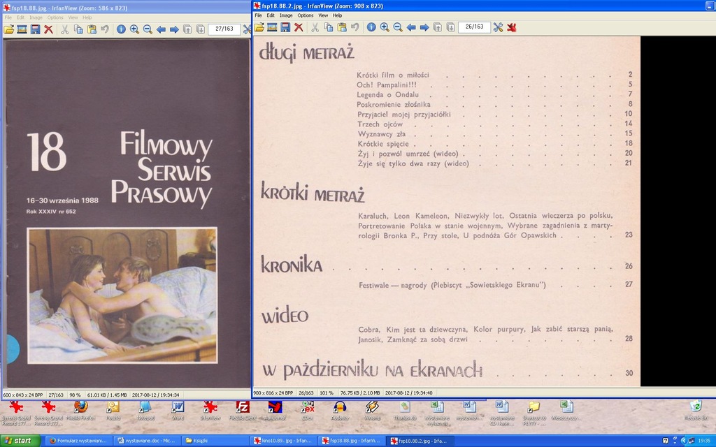 FILMOWY SERWIS PRASOWY nr 18 z 1988 (dancop)
