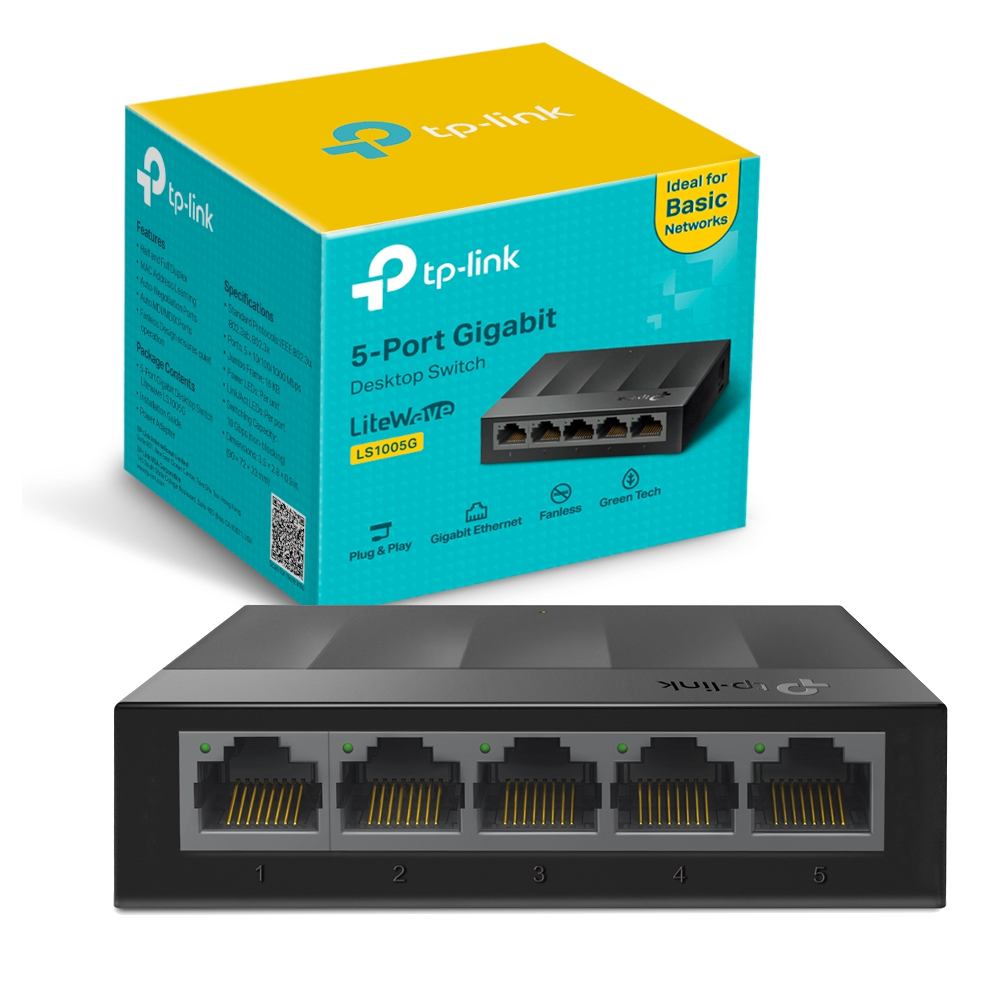 ENERGOOSZCZĘDNY SWITCH Tp-Link LS1005G 5x1GBit 1GB