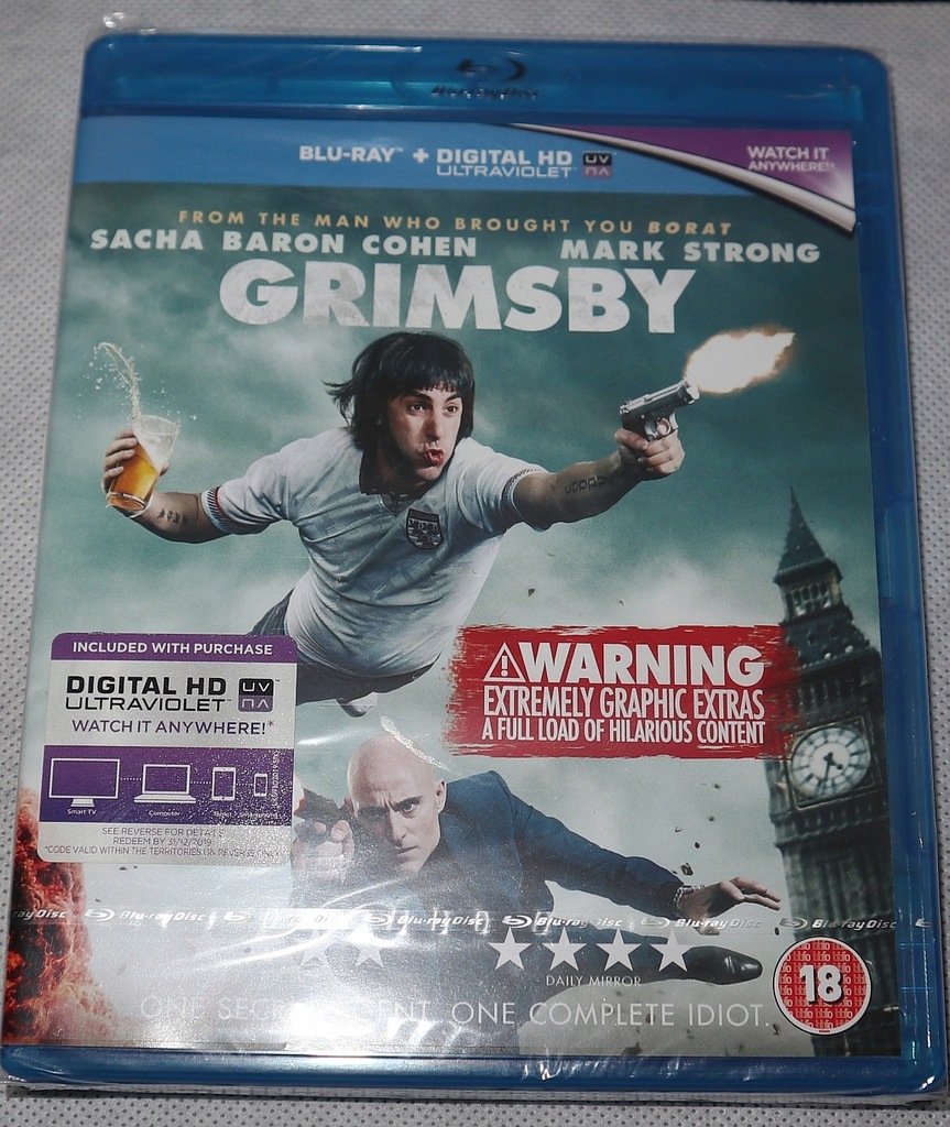 Blu-Ray : GRIMSBY (2016) The Brothers Grimsby PL