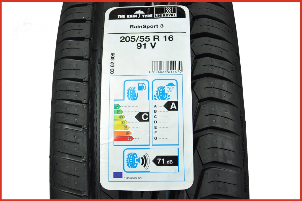 Купить 4 x 205/55R16 91V RainSport 3 UNIROYAL ЛЕТО: отзывы, фото, характеристики в интерне-магазине Aredi.ru