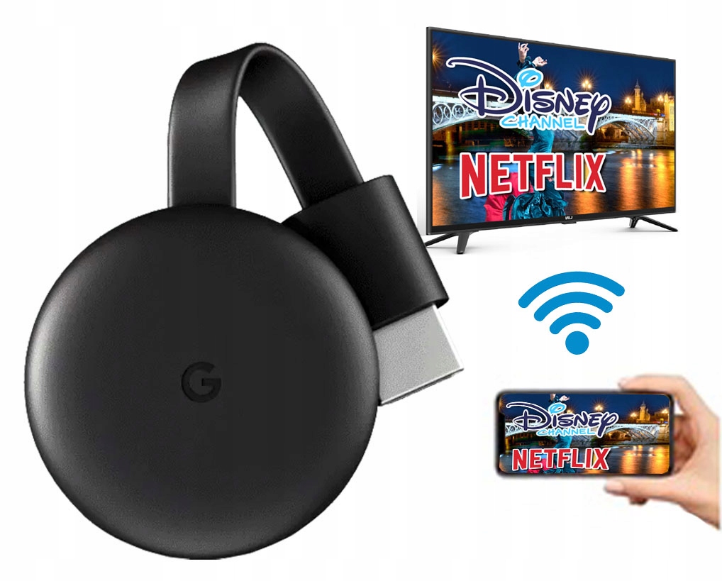 Adapter Google Chromecast 3 FullHD HDMI SmartTV 12611105506