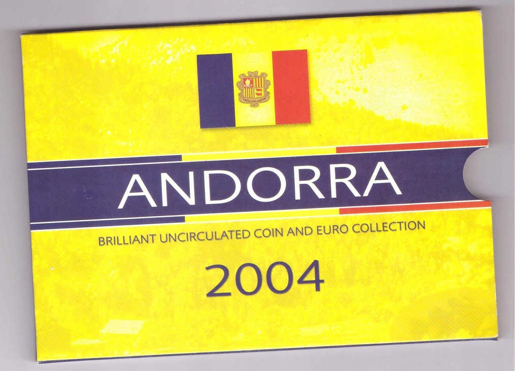 Andora - 2004 zestaw 7 monet + 2x 1Euro od 1zł BCM