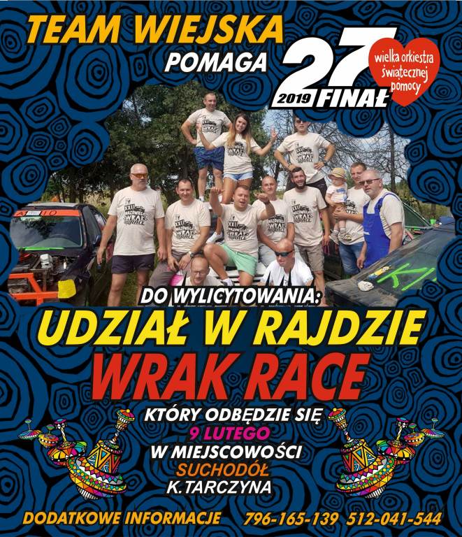 Udział w Wrak Race Team Wiejska & Szpila Team